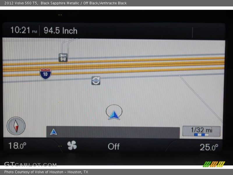 Black Sapphire Metallic / Off Black/Anthracite Black 2012 Volvo S60 T5