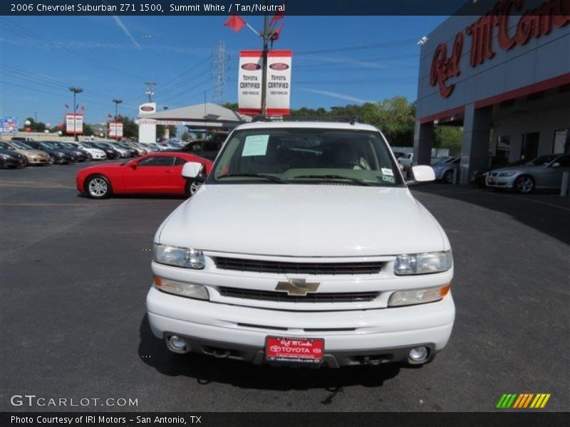 Summit White / Tan/Neutral 2006 Chevrolet Suburban Z71 1500