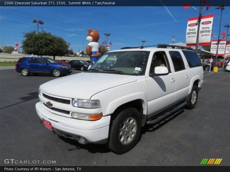 Summit White / Tan/Neutral 2006 Chevrolet Suburban Z71 1500