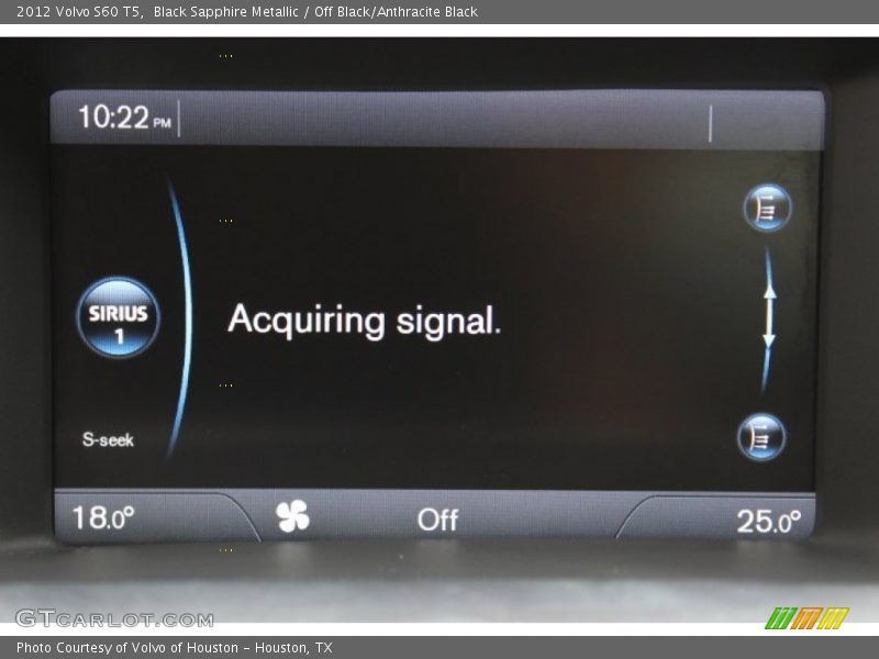Black Sapphire Metallic / Off Black/Anthracite Black 2012 Volvo S60 T5