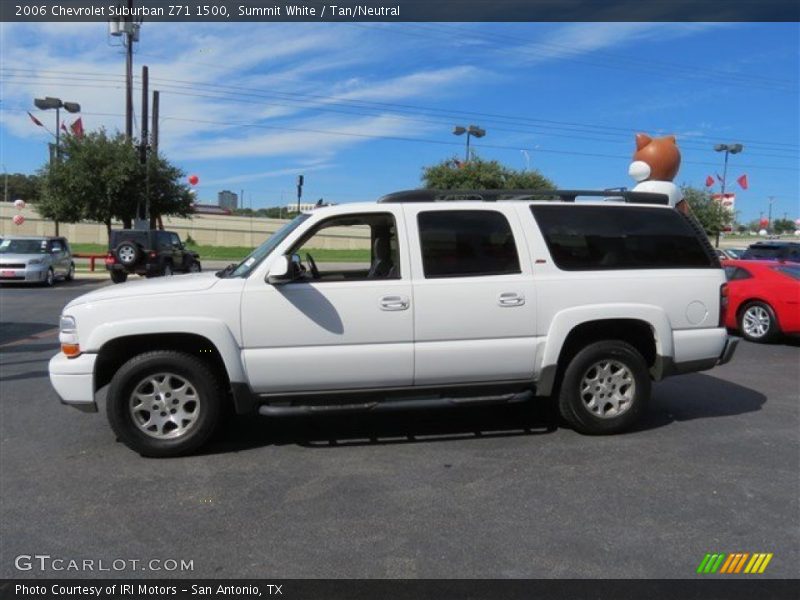 Summit White / Tan/Neutral 2006 Chevrolet Suburban Z71 1500