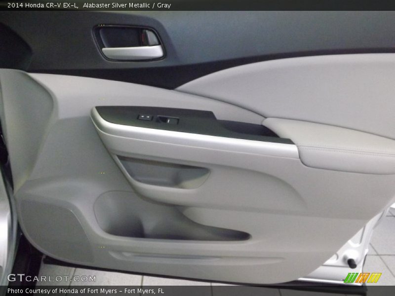 Alabaster Silver Metallic / Gray 2014 Honda CR-V EX-L