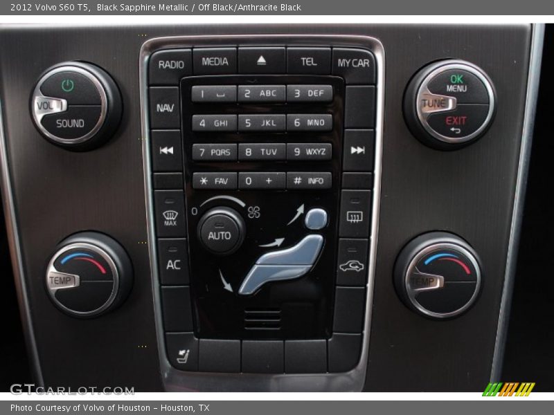Black Sapphire Metallic / Off Black/Anthracite Black 2012 Volvo S60 T5