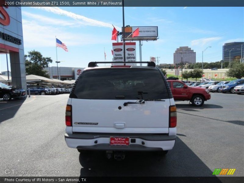 Summit White / Tan/Neutral 2006 Chevrolet Suburban Z71 1500