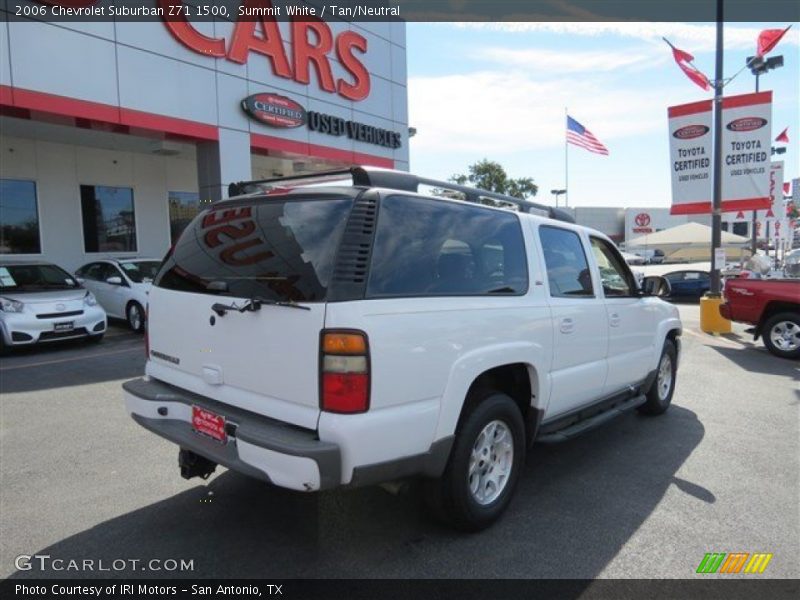 Summit White / Tan/Neutral 2006 Chevrolet Suburban Z71 1500