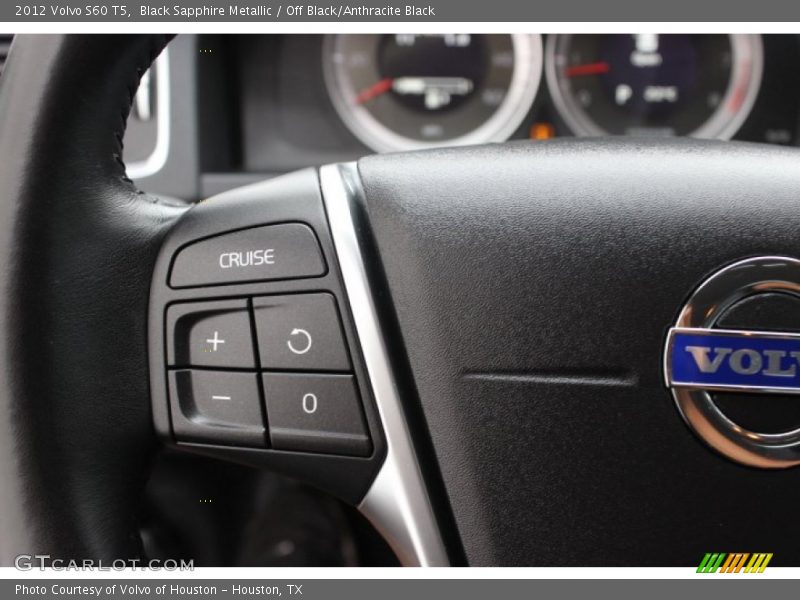 Black Sapphire Metallic / Off Black/Anthracite Black 2012 Volvo S60 T5