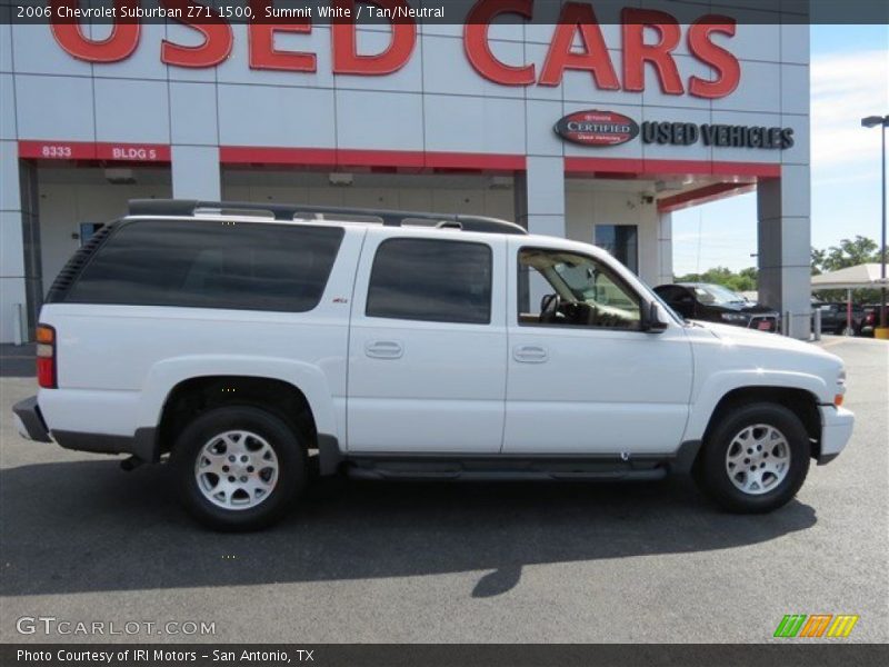 Summit White / Tan/Neutral 2006 Chevrolet Suburban Z71 1500