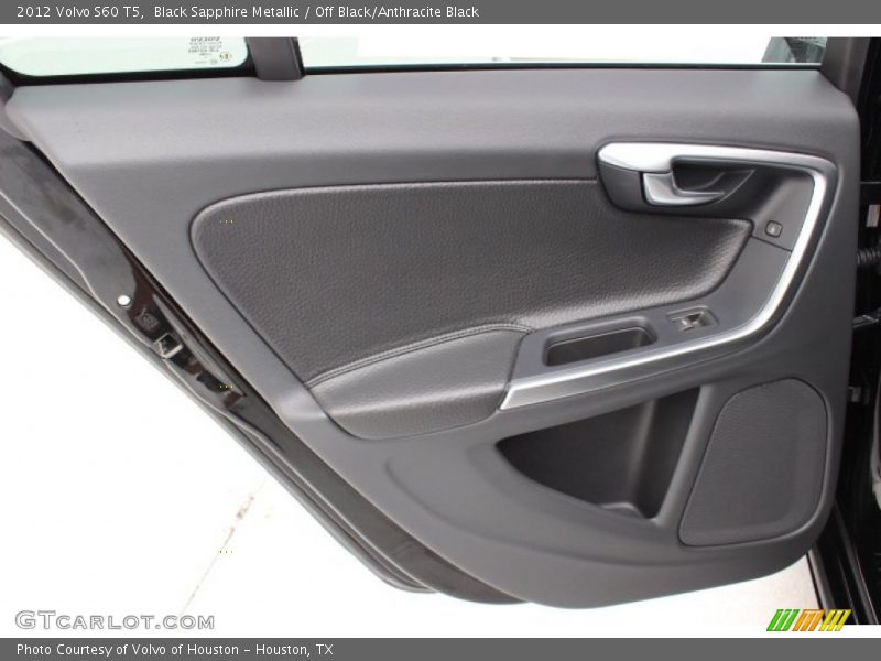 Black Sapphire Metallic / Off Black/Anthracite Black 2012 Volvo S60 T5