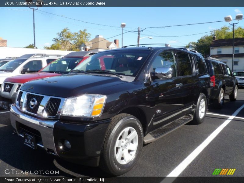 Galaxy Black / Sand Beige 2006 Nissan Armada LE 4x4