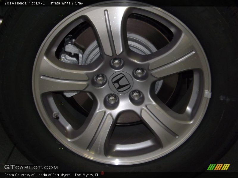 Taffeta White / Gray 2014 Honda Pilot EX-L
