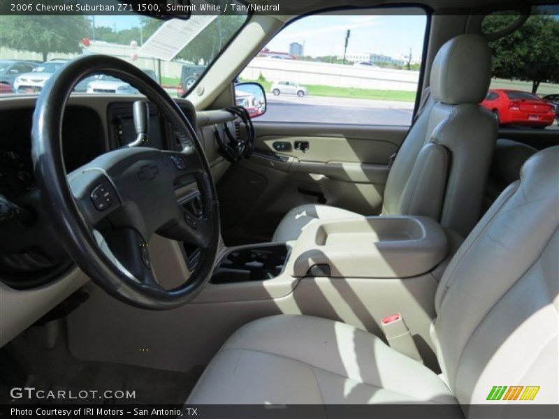 Summit White / Tan/Neutral 2006 Chevrolet Suburban Z71 1500