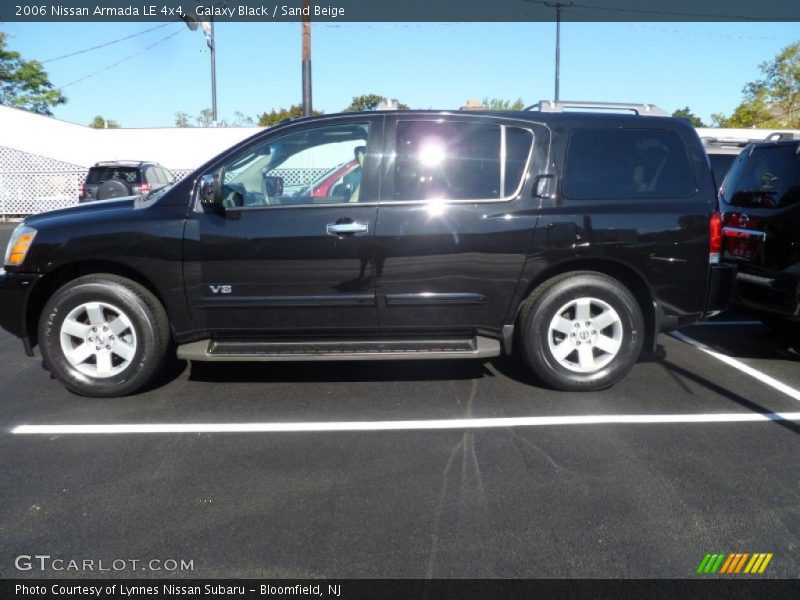 Galaxy Black / Sand Beige 2006 Nissan Armada LE 4x4