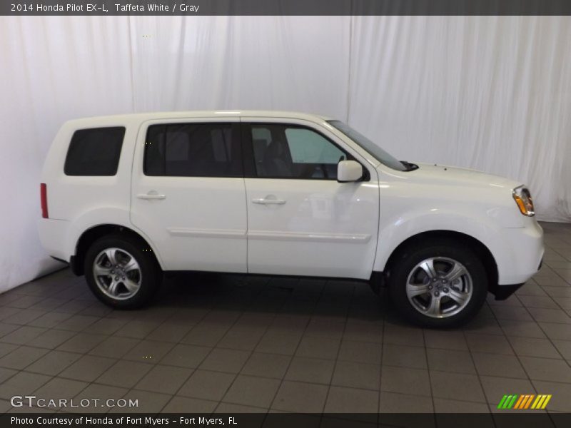Taffeta White / Gray 2014 Honda Pilot EX-L