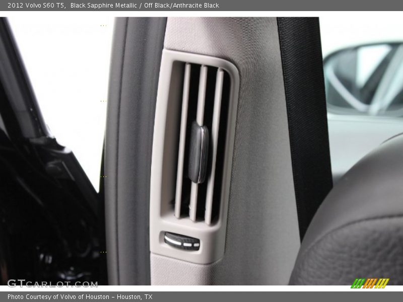Black Sapphire Metallic / Off Black/Anthracite Black 2012 Volvo S60 T5