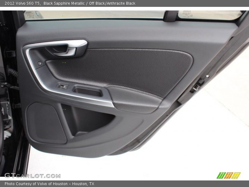 Black Sapphire Metallic / Off Black/Anthracite Black 2012 Volvo S60 T5
