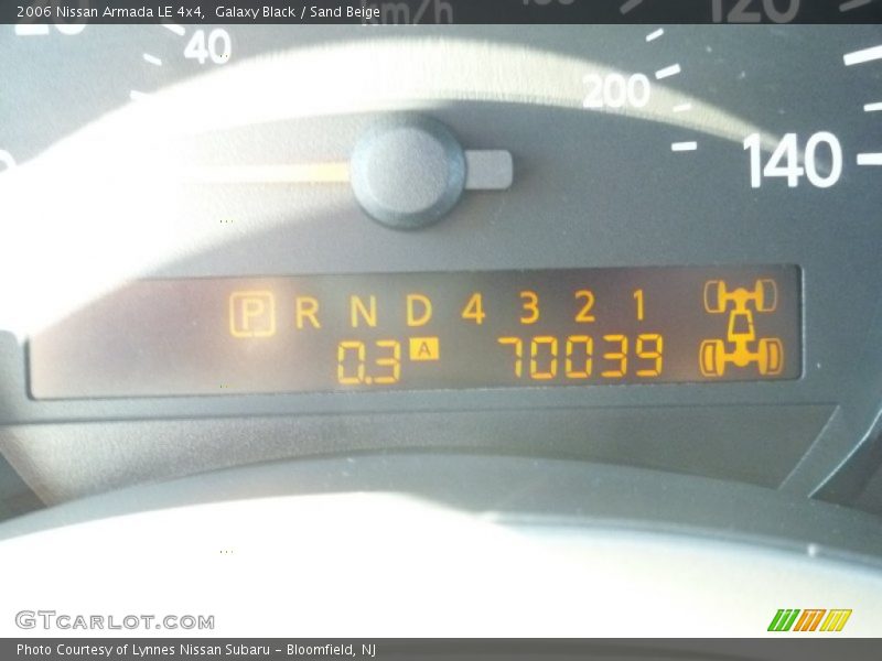 Galaxy Black / Sand Beige 2006 Nissan Armada LE 4x4