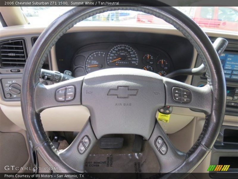 Summit White / Tan/Neutral 2006 Chevrolet Suburban Z71 1500