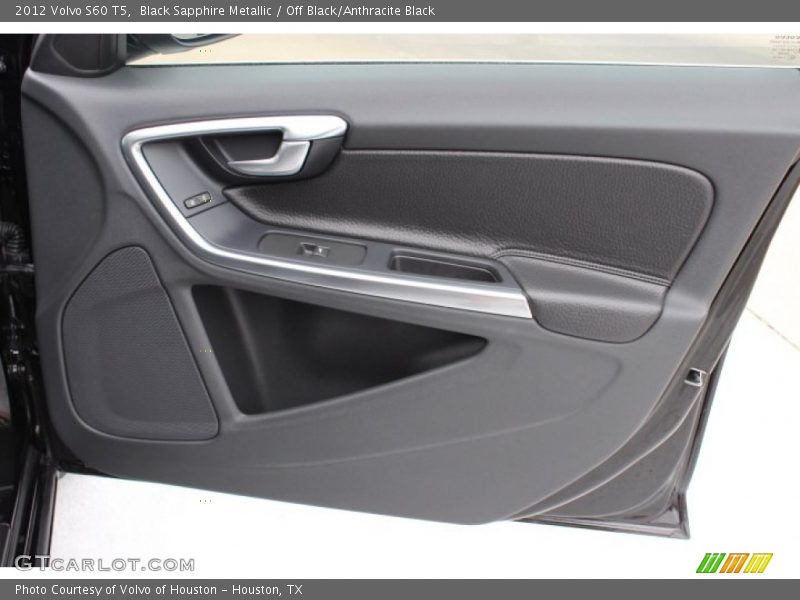 Black Sapphire Metallic / Off Black/Anthracite Black 2012 Volvo S60 T5