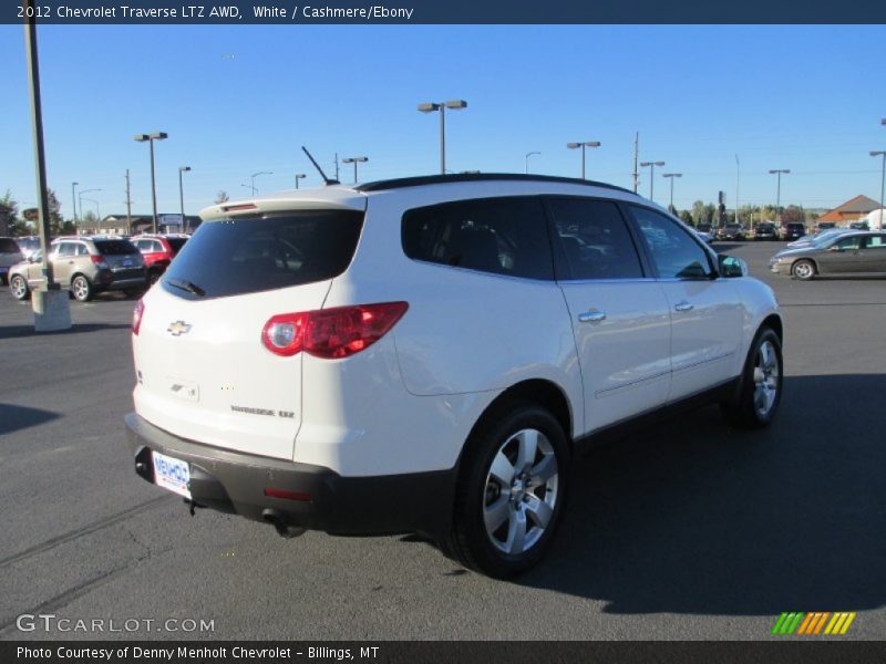 White / Cashmere/Ebony 2012 Chevrolet Traverse LTZ AWD