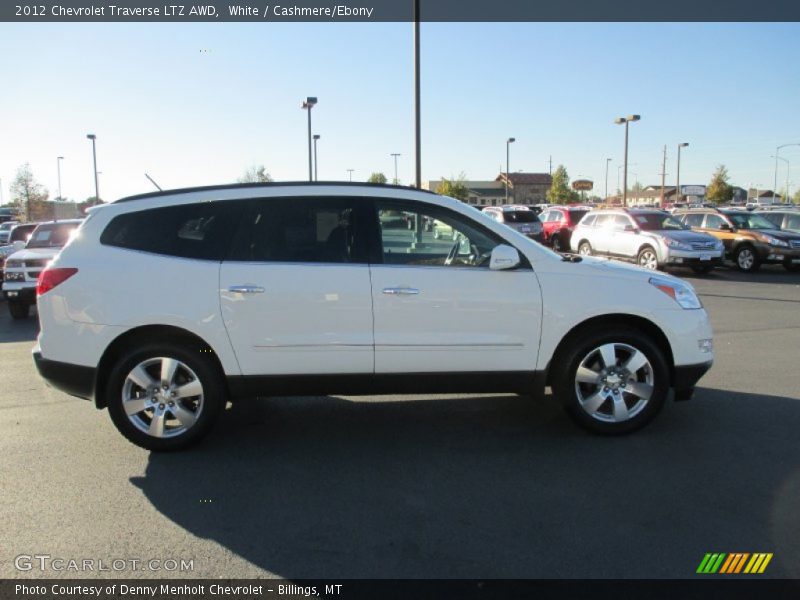 White / Cashmere/Ebony 2012 Chevrolet Traverse LTZ AWD