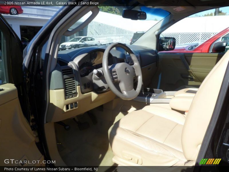 Galaxy Black / Sand Beige 2006 Nissan Armada LE 4x4