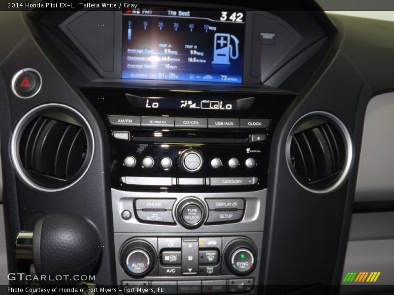 Taffeta White / Gray 2014 Honda Pilot EX-L
