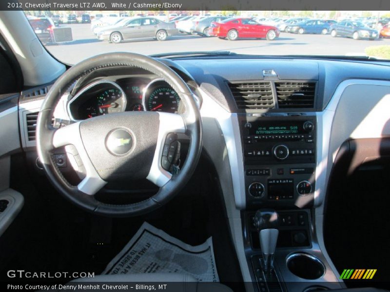 White / Cashmere/Ebony 2012 Chevrolet Traverse LTZ AWD
