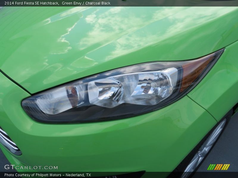 Green Envy / Charcoal Black 2014 Ford Fiesta SE Hatchback