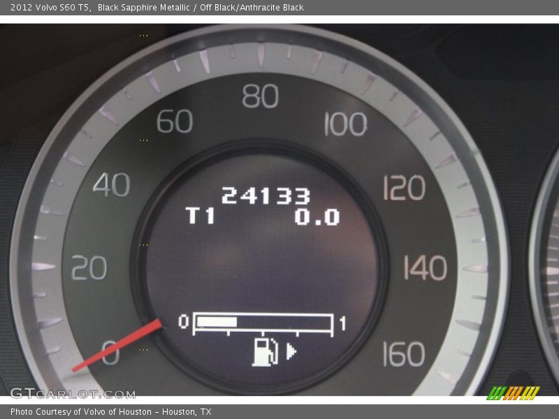 Black Sapphire Metallic / Off Black/Anthracite Black 2012 Volvo S60 T5