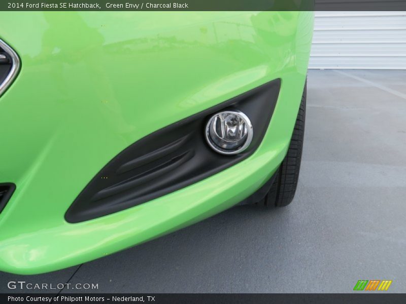 Green Envy / Charcoal Black 2014 Ford Fiesta SE Hatchback