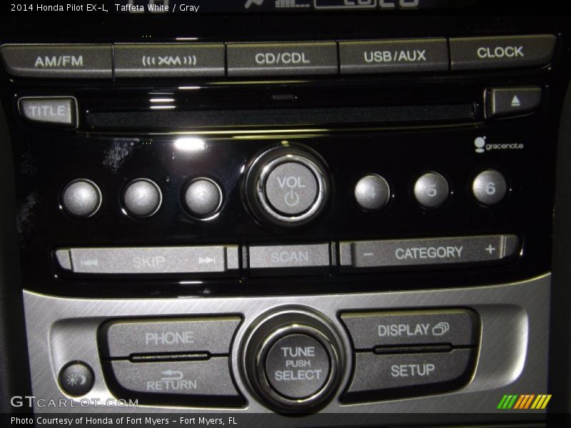 Taffeta White / Gray 2014 Honda Pilot EX-L