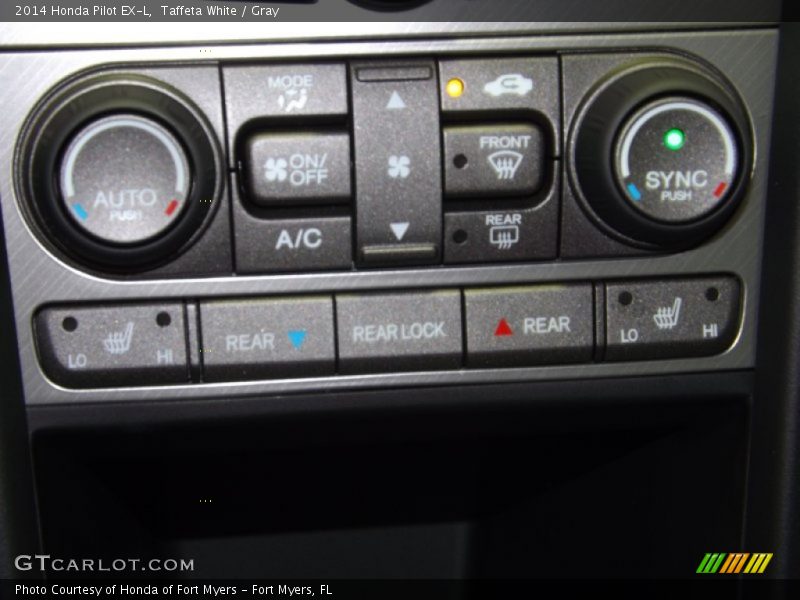 Taffeta White / Gray 2014 Honda Pilot EX-L