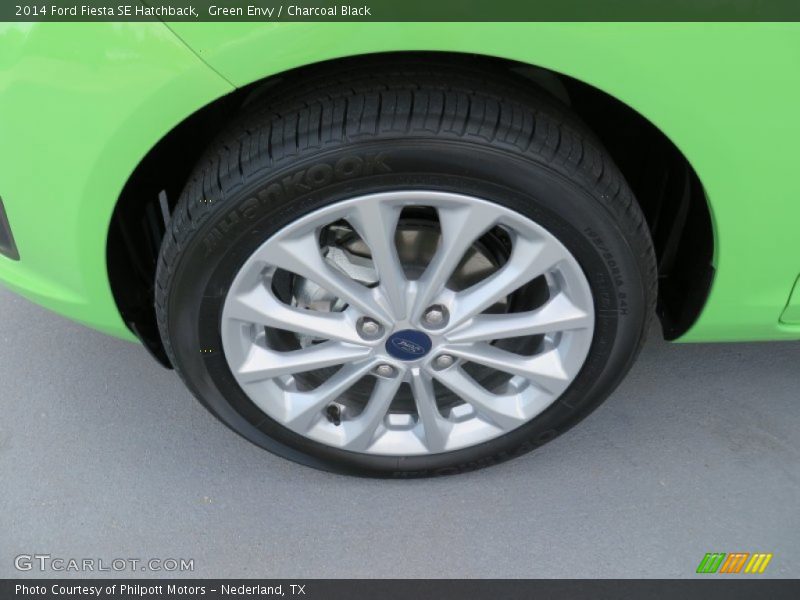Green Envy / Charcoal Black 2014 Ford Fiesta SE Hatchback