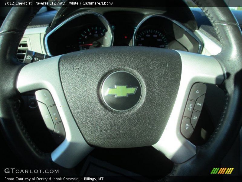 White / Cashmere/Ebony 2012 Chevrolet Traverse LTZ AWD