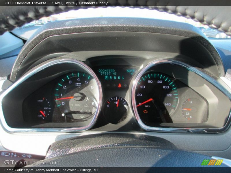White / Cashmere/Ebony 2012 Chevrolet Traverse LTZ AWD