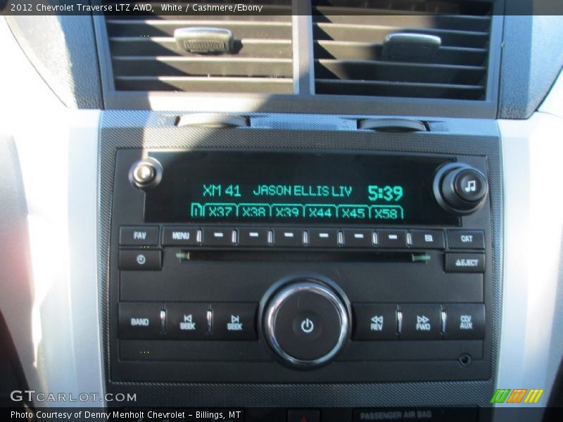 White / Cashmere/Ebony 2012 Chevrolet Traverse LTZ AWD