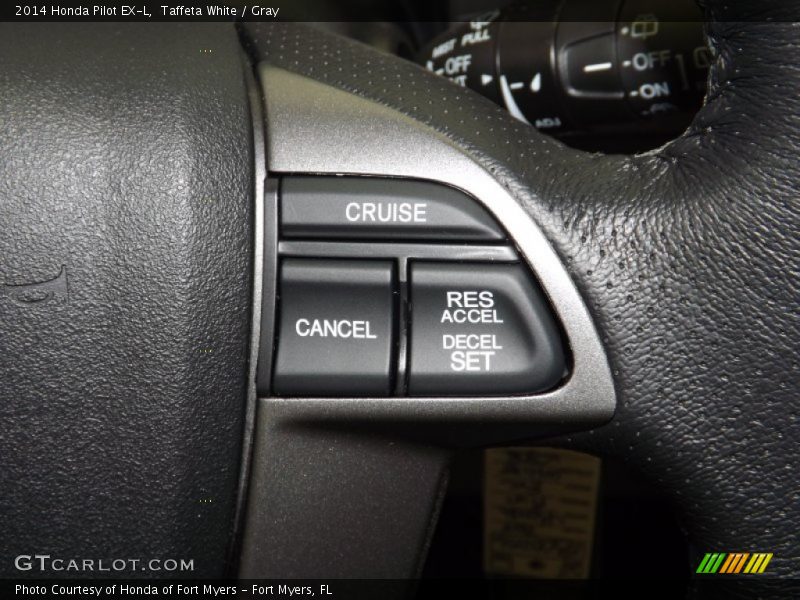Taffeta White / Gray 2014 Honda Pilot EX-L