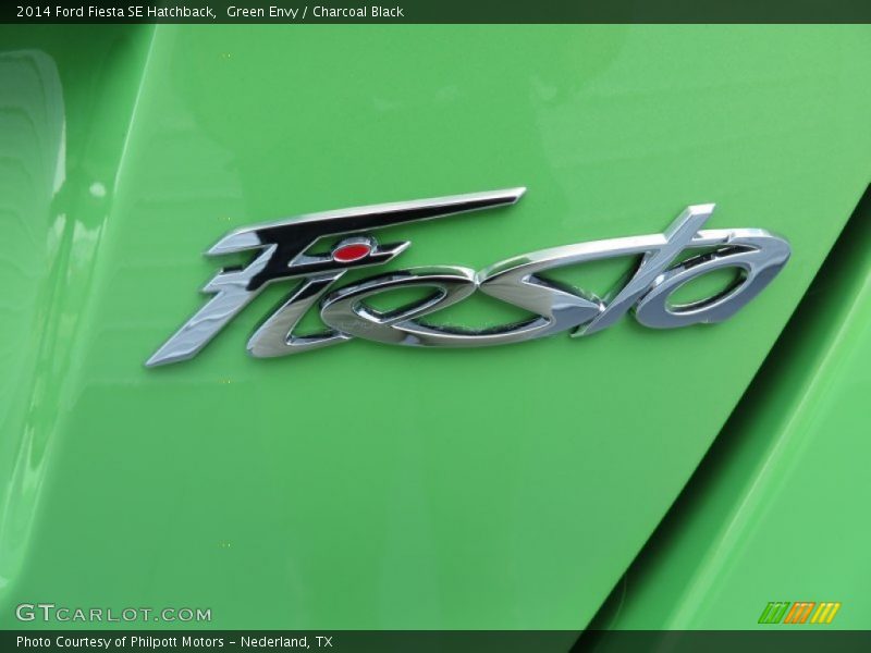 Green Envy / Charcoal Black 2014 Ford Fiesta SE Hatchback