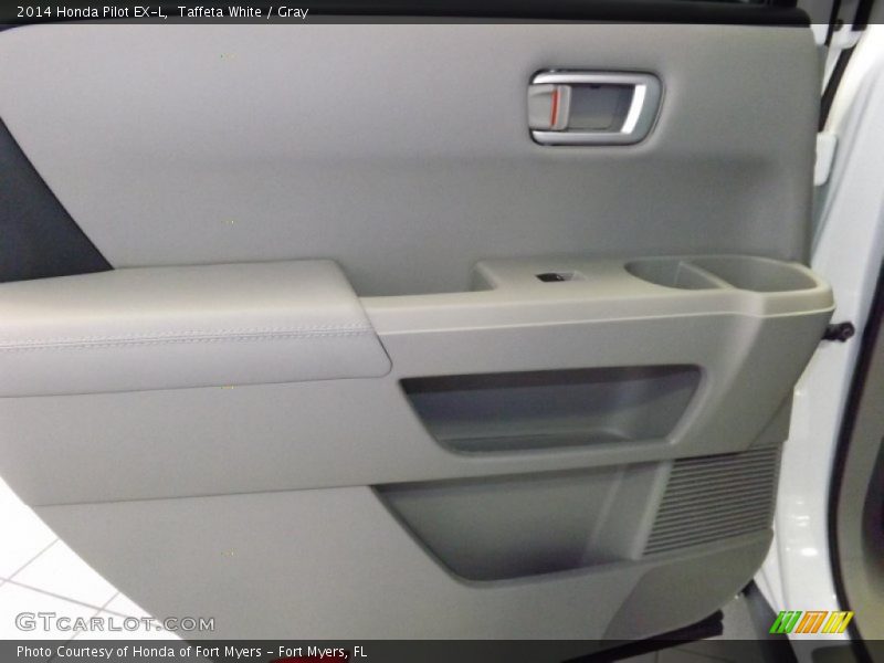 Taffeta White / Gray 2014 Honda Pilot EX-L