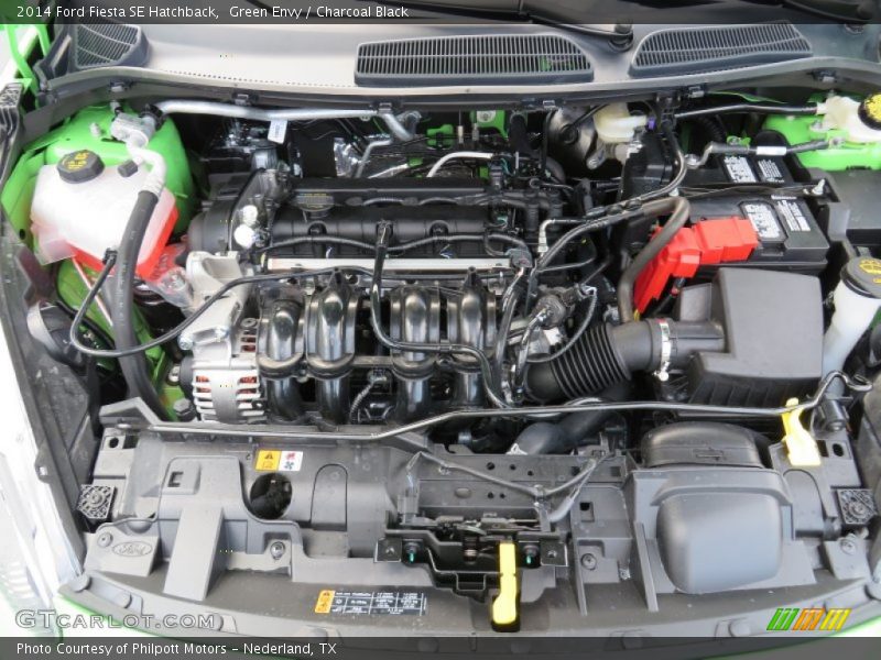 Green Envy / Charcoal Black 2014 Ford Fiesta SE Hatchback