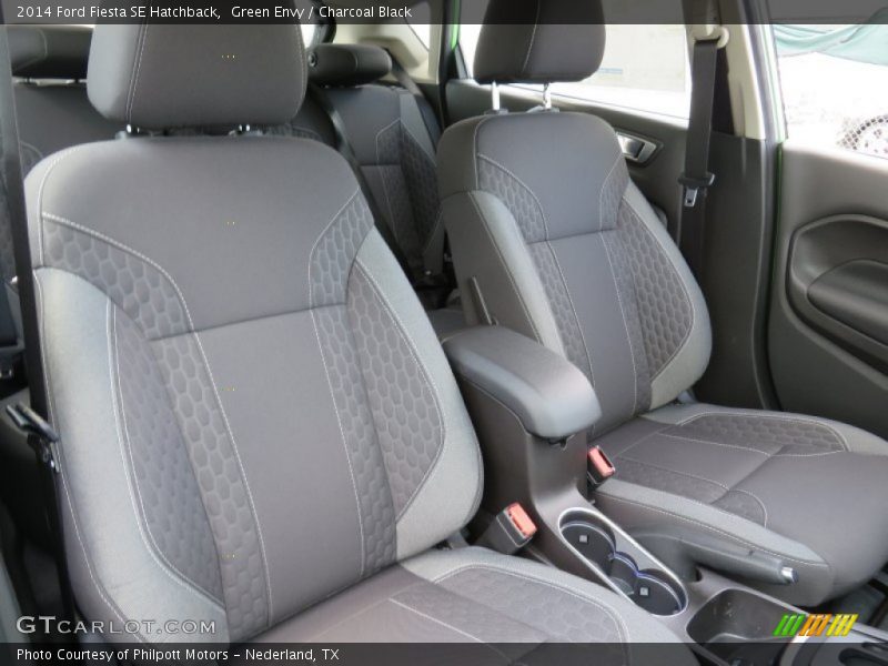 Green Envy / Charcoal Black 2014 Ford Fiesta SE Hatchback