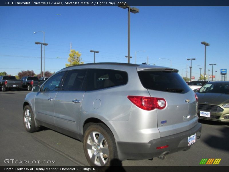 Silver Ice Metallic / Light Gray/Ebony 2011 Chevrolet Traverse LTZ AWD