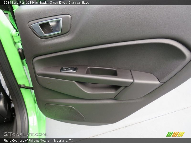 Green Envy / Charcoal Black 2014 Ford Fiesta SE Hatchback