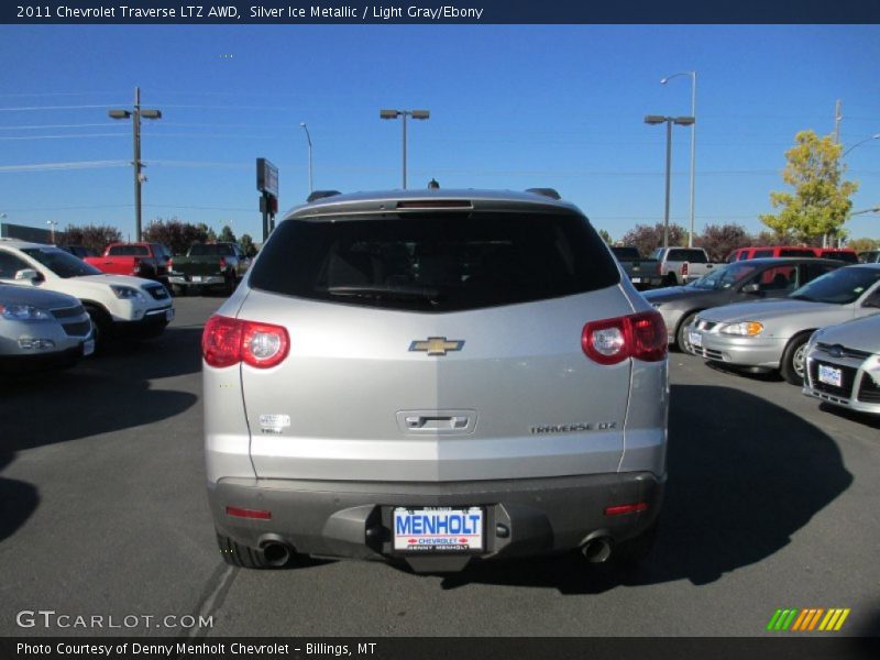 Silver Ice Metallic / Light Gray/Ebony 2011 Chevrolet Traverse LTZ AWD