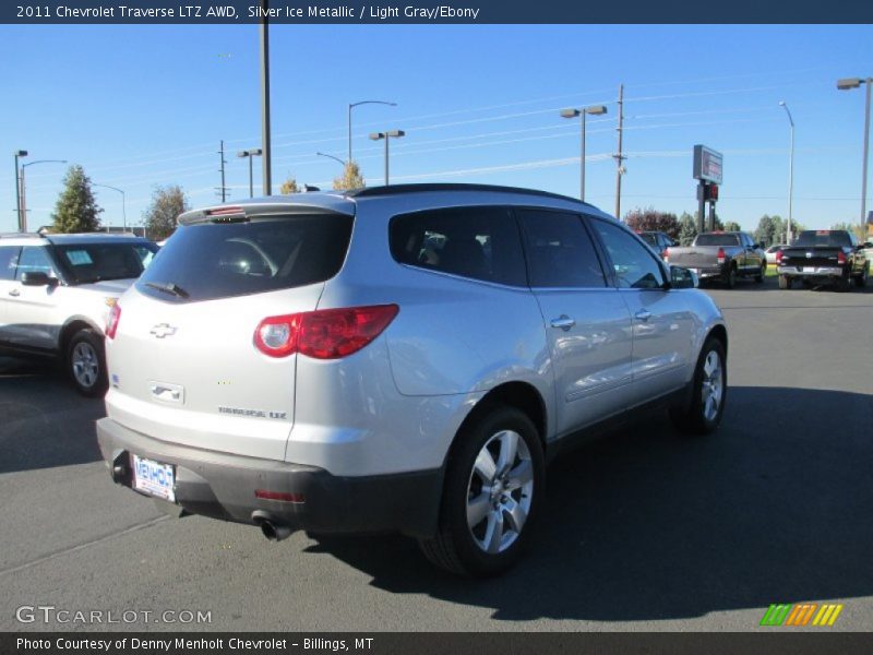 Silver Ice Metallic / Light Gray/Ebony 2011 Chevrolet Traverse LTZ AWD