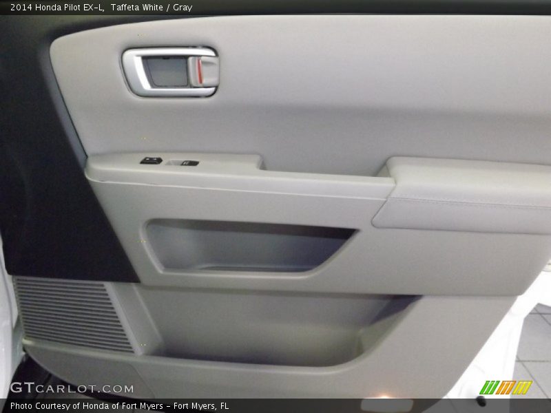 Taffeta White / Gray 2014 Honda Pilot EX-L