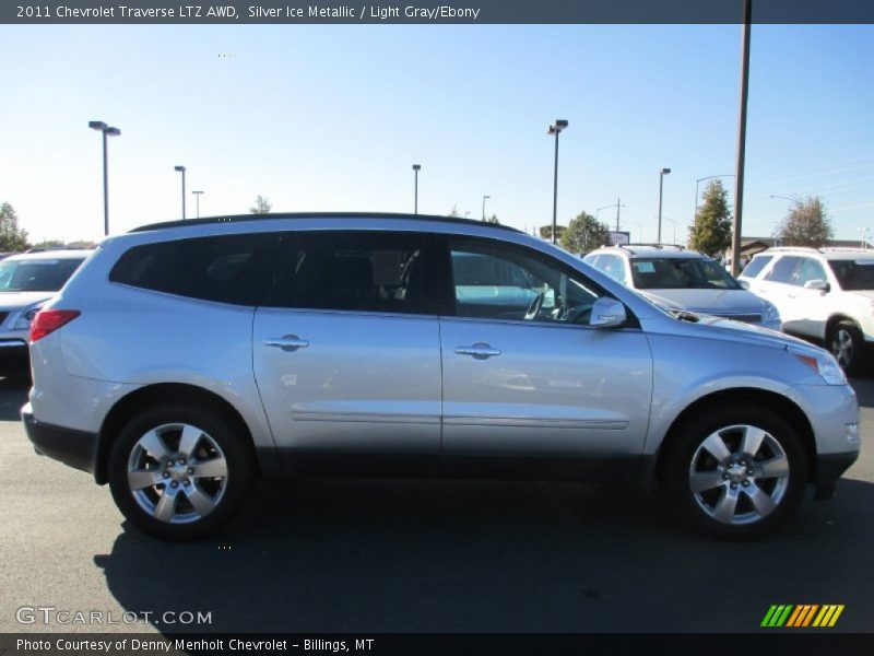 Silver Ice Metallic / Light Gray/Ebony 2011 Chevrolet Traverse LTZ AWD