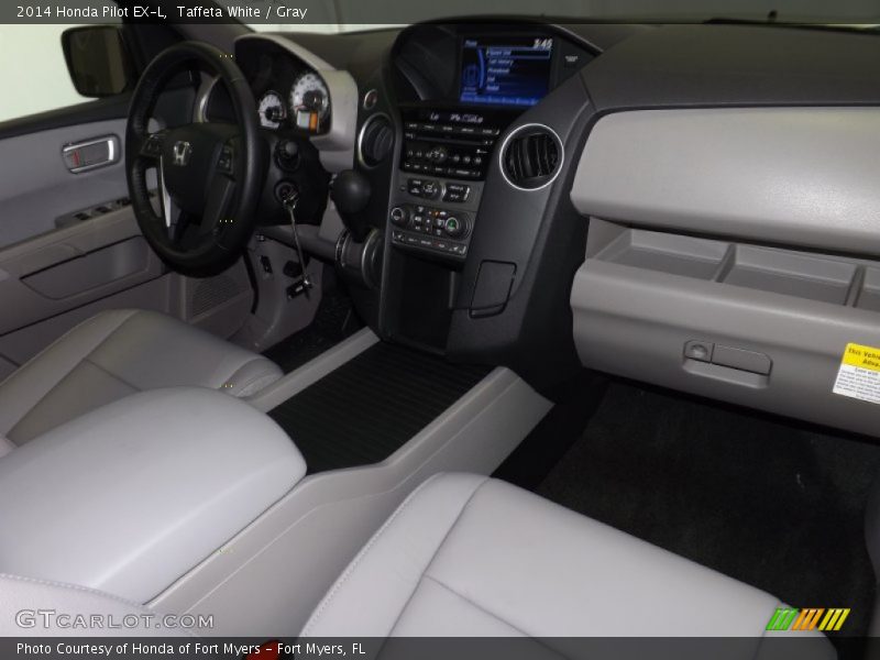 Taffeta White / Gray 2014 Honda Pilot EX-L