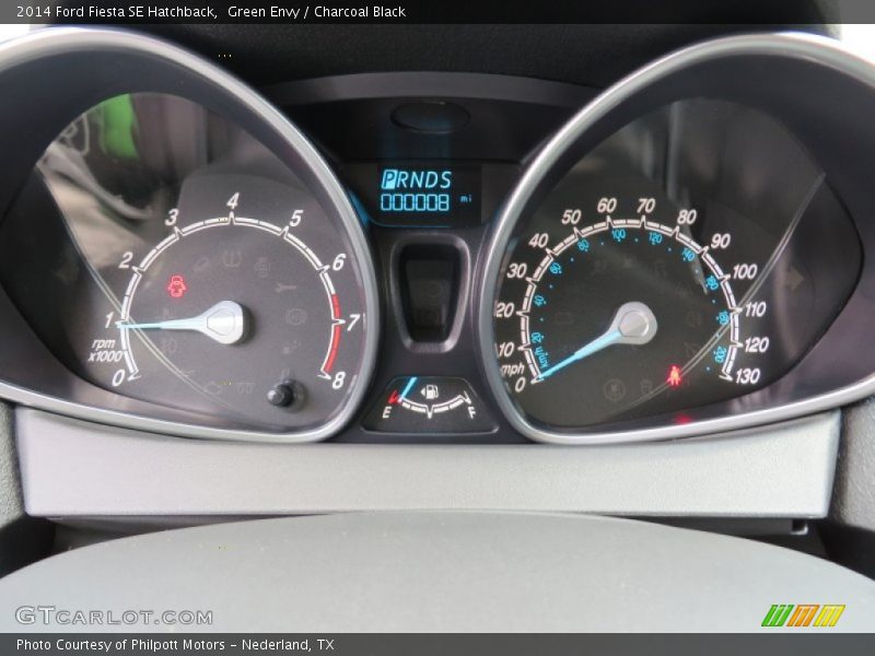 Green Envy / Charcoal Black 2014 Ford Fiesta SE Hatchback