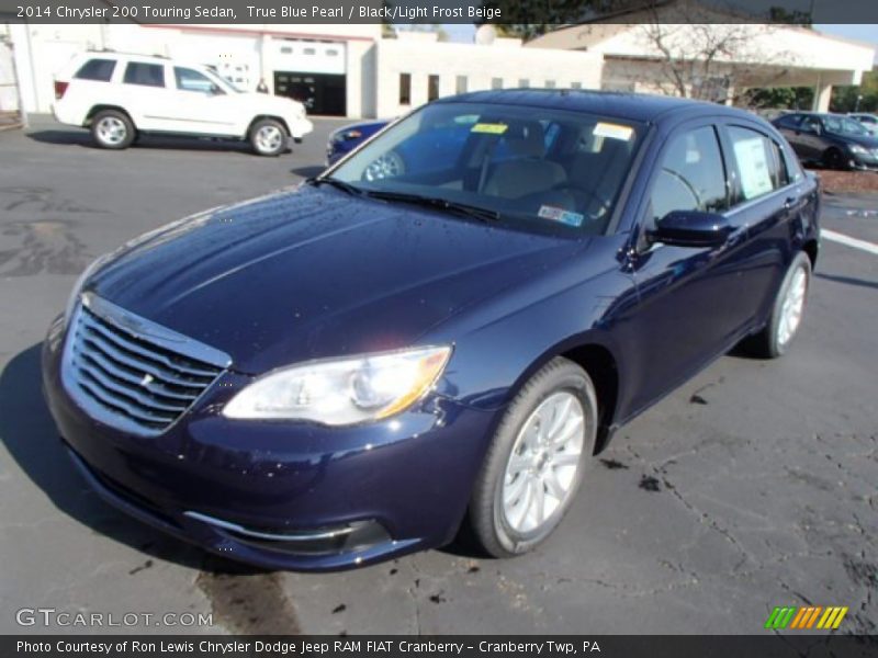 True Blue Pearl / Black/Light Frost Beige 2014 Chrysler 200 Touring Sedan